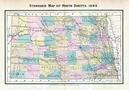 North Dakota State Map, Cass County 1893